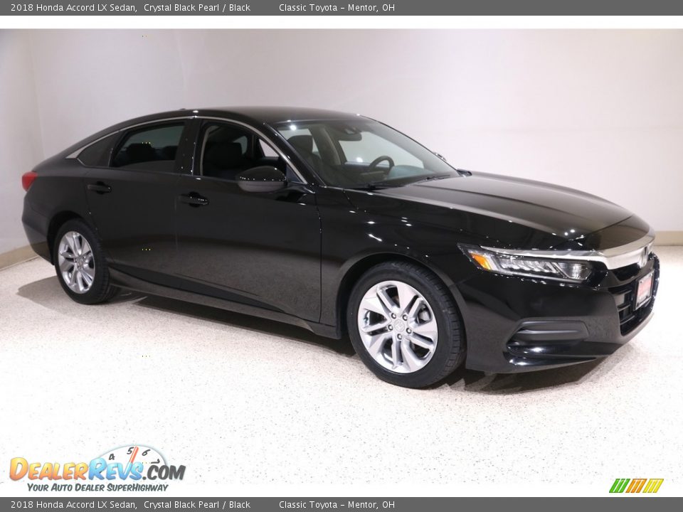 2018 Honda Accord LX Sedan Crystal Black Pearl / Black Photo #1