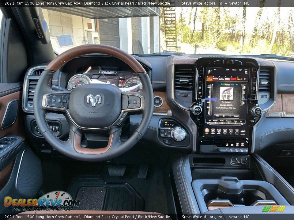 Dashboard of 2021 Ram 1500 Long Horn Crew Cab 4x4 Photo #20