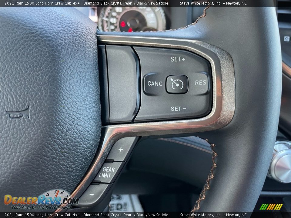 2021 Ram 1500 Long Horn Crew Cab 4x4 Steering Wheel Photo #22