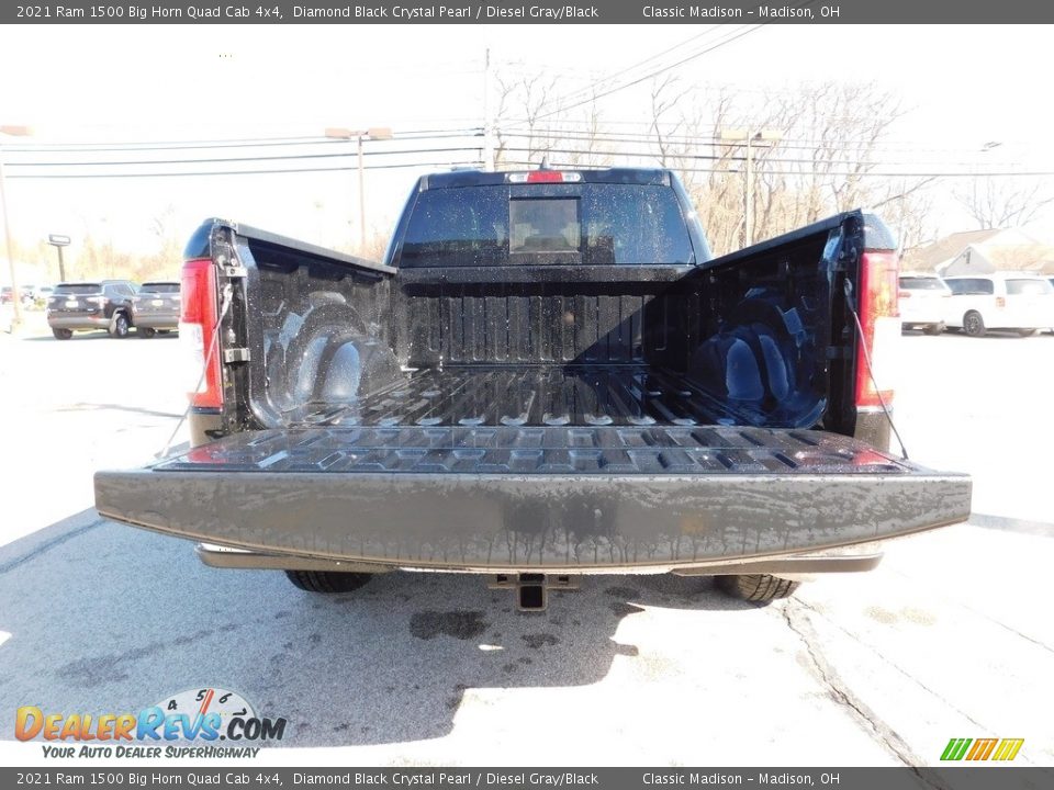 2021 Ram 1500 Big Horn Quad Cab 4x4 Diamond Black Crystal Pearl / Diesel Gray/Black Photo #5