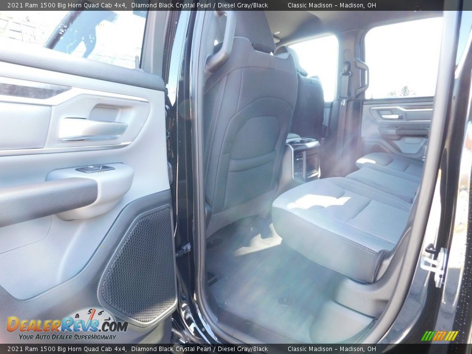 2021 Ram 1500 Big Horn Quad Cab 4x4 Diamond Black Crystal Pearl / Diesel Gray/Black Photo #8