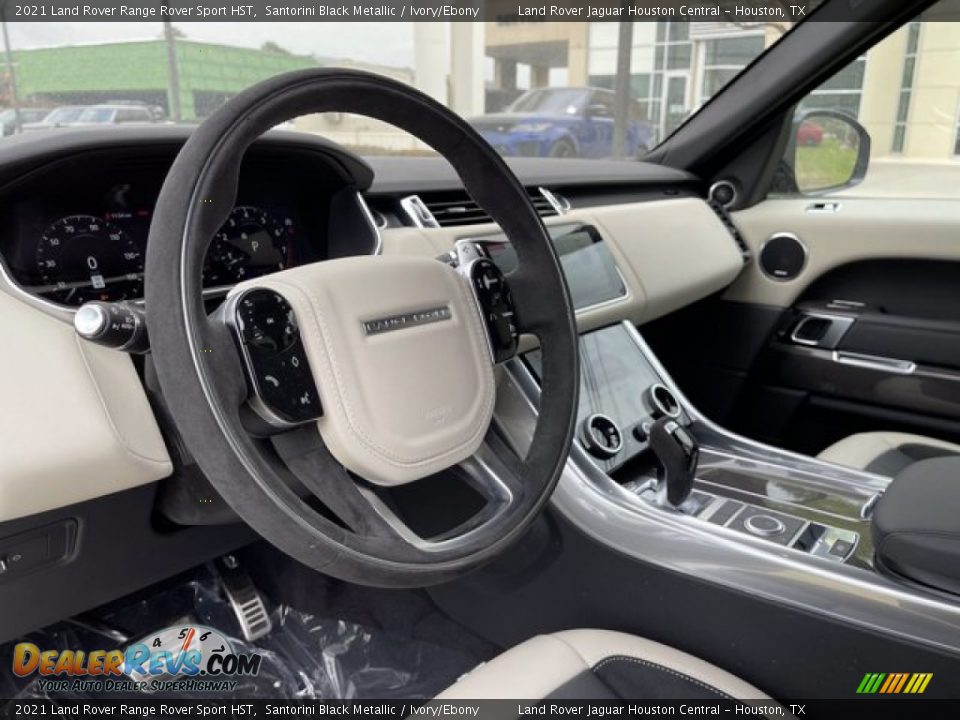 2021 Land Rover Range Rover Sport HST Santorini Black Metallic / Ivory/Ebony Photo #17