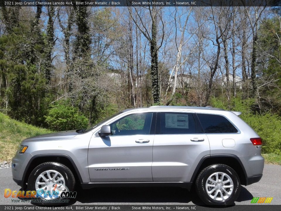 2021 Jeep Grand Cherokee Laredo 4x4 Billet Silver Metallic / Black Photo #1