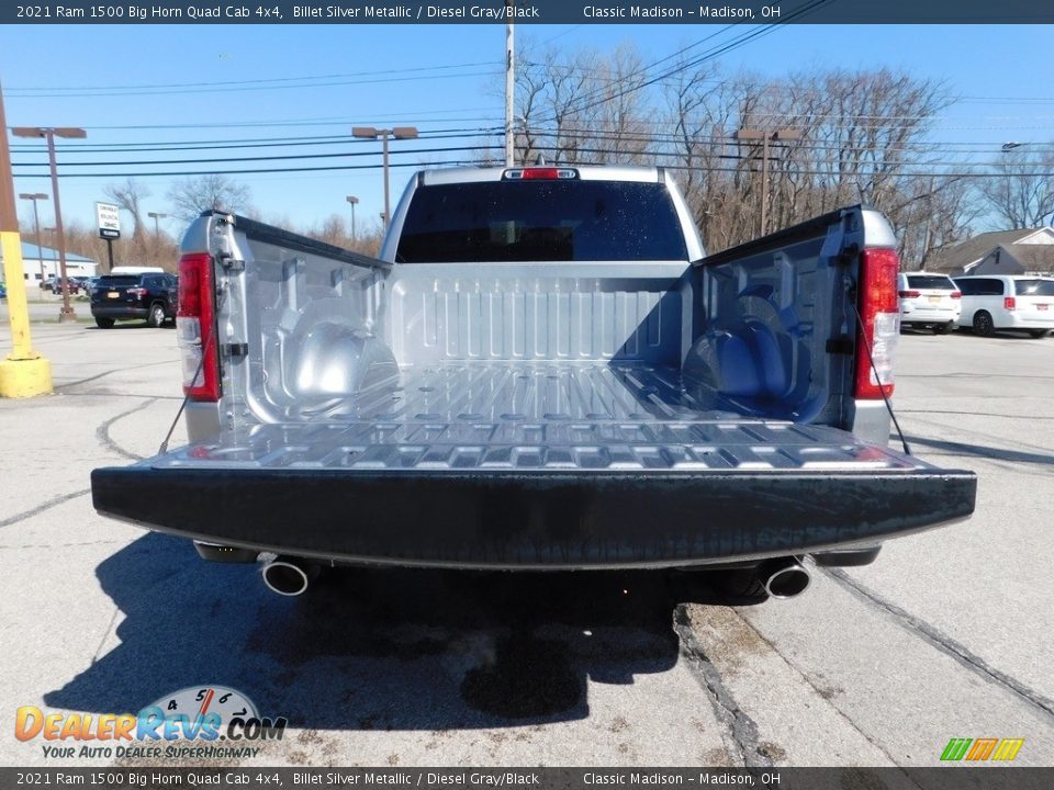 2021 Ram 1500 Big Horn Quad Cab 4x4 Billet Silver Metallic / Diesel Gray/Black Photo #5