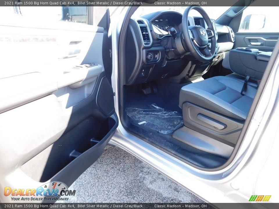 2021 Ram 1500 Big Horn Quad Cab 4x4 Billet Silver Metallic / Diesel Gray/Black Photo #6