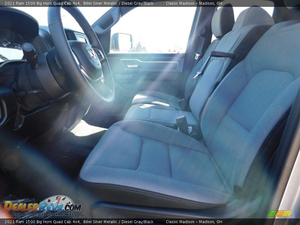 2021 Ram 1500 Big Horn Quad Cab 4x4 Billet Silver Metallic / Diesel Gray/Black Photo #7