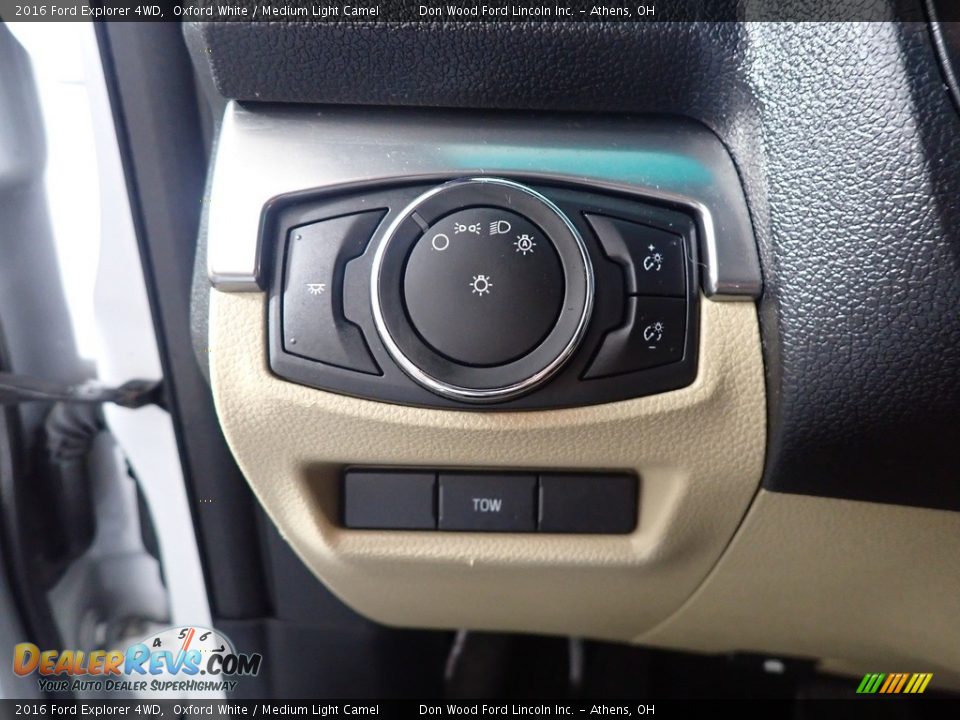 2016 Ford Explorer 4WD Oxford White / Medium Light Camel Photo #32