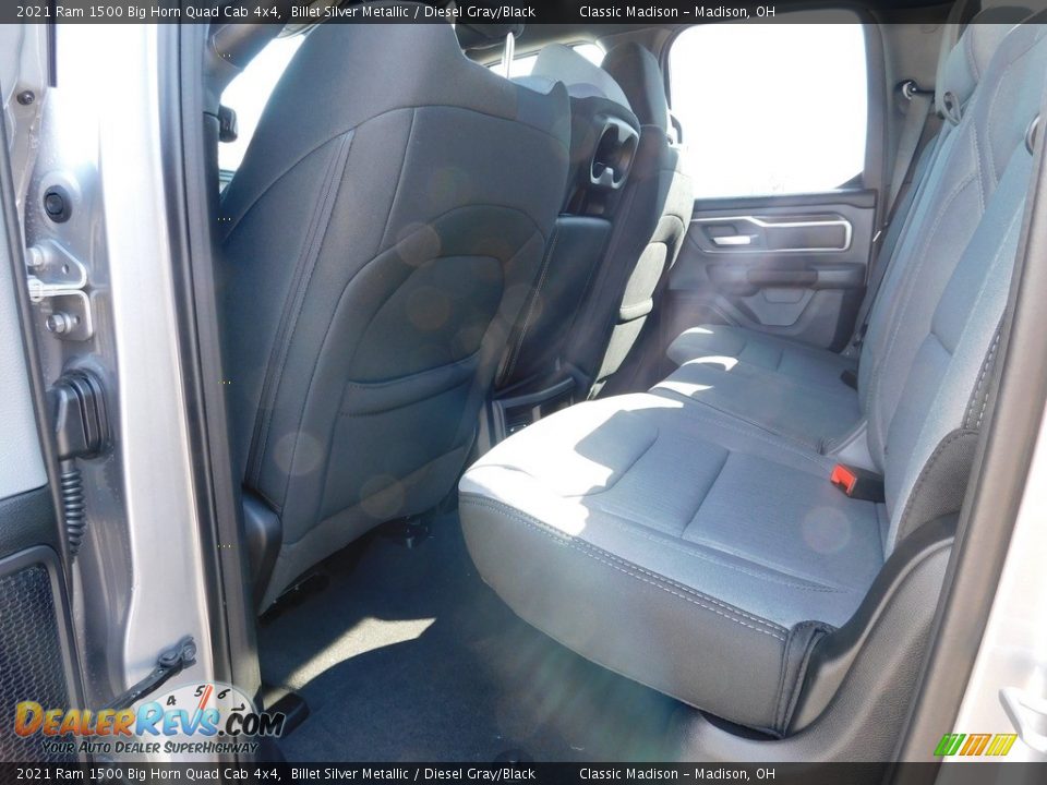 2021 Ram 1500 Big Horn Quad Cab 4x4 Billet Silver Metallic / Diesel Gray/Black Photo #8