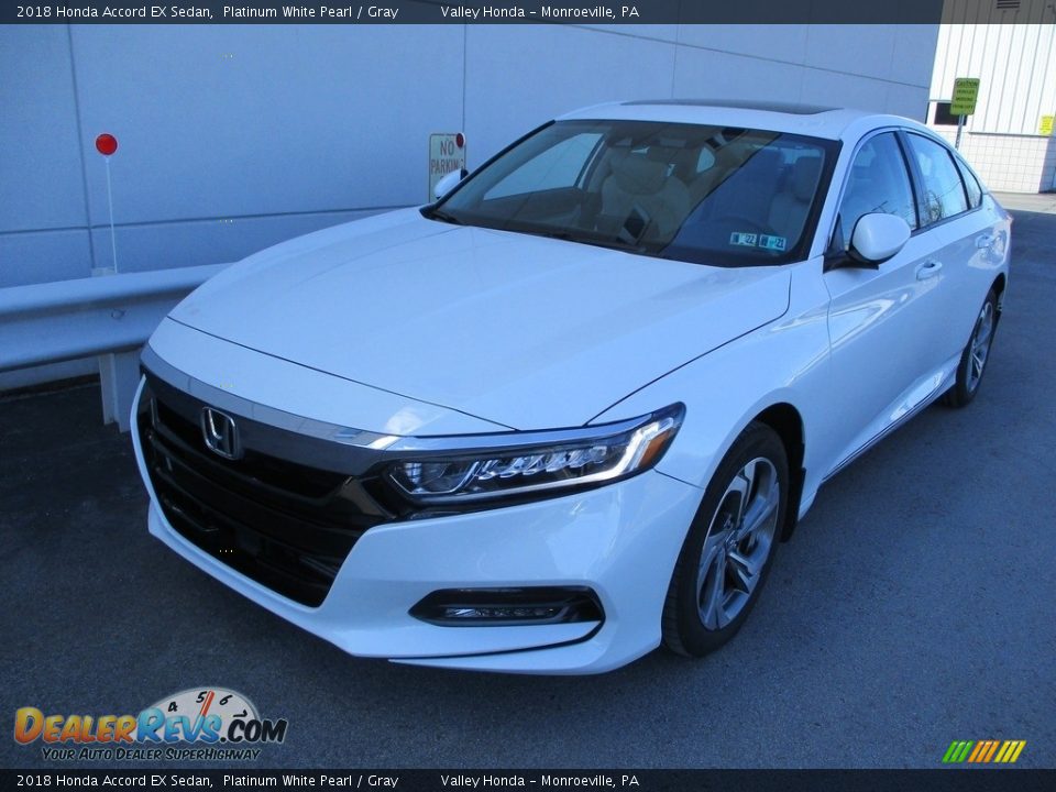 2018 Honda Accord EX Sedan Platinum White Pearl / Gray Photo #9