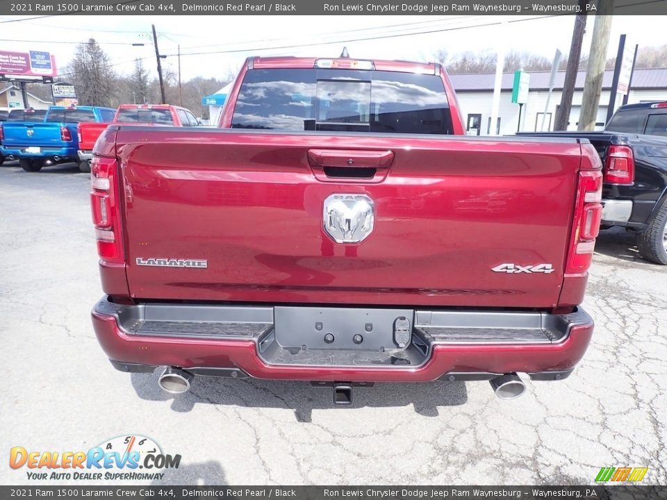 2021 Ram 1500 Laramie Crew Cab 4x4 Delmonico Red Pearl / Black Photo #5