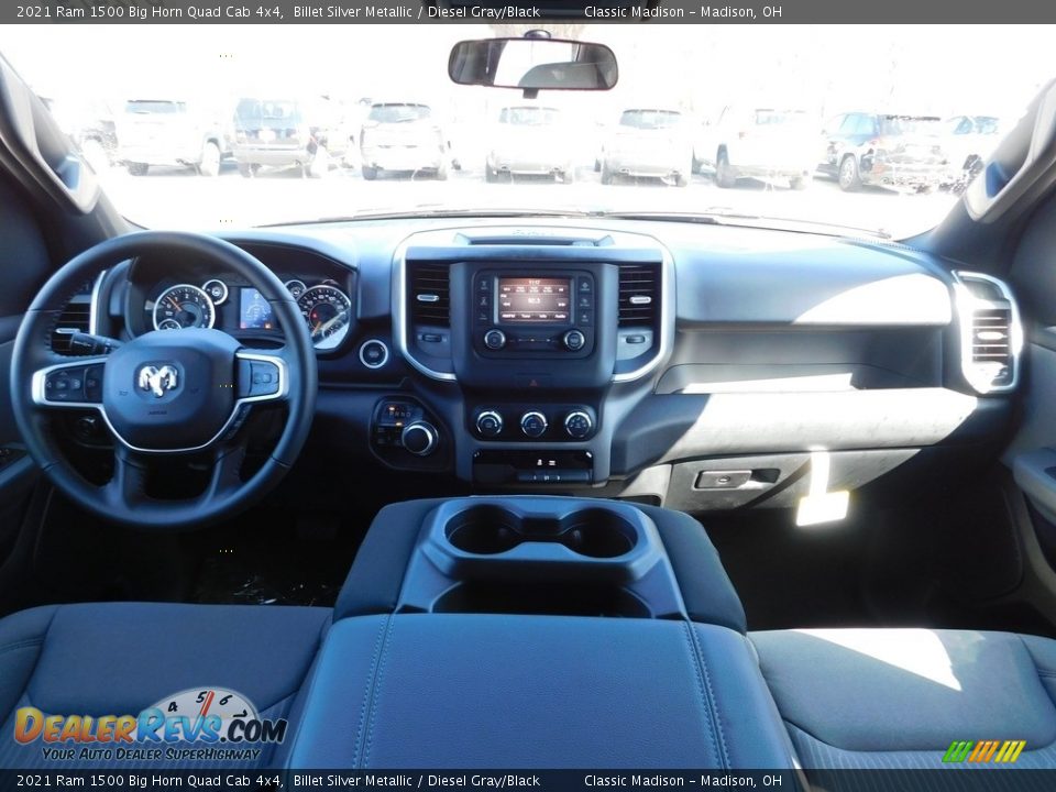 2021 Ram 1500 Big Horn Quad Cab 4x4 Billet Silver Metallic / Diesel Gray/Black Photo #10