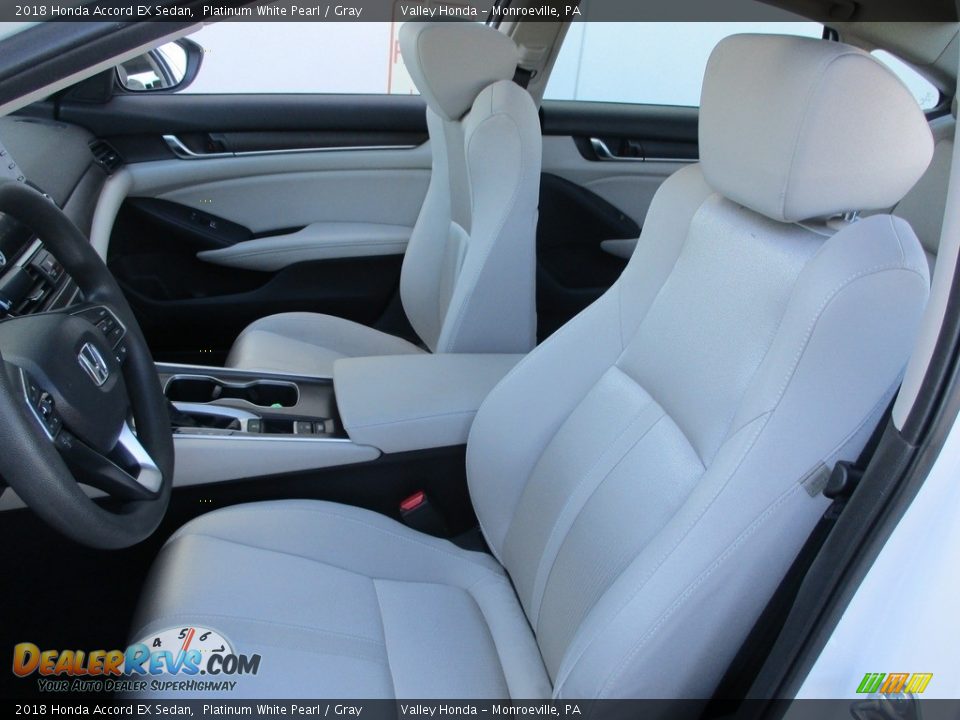 2018 Honda Accord EX Sedan Platinum White Pearl / Gray Photo #12