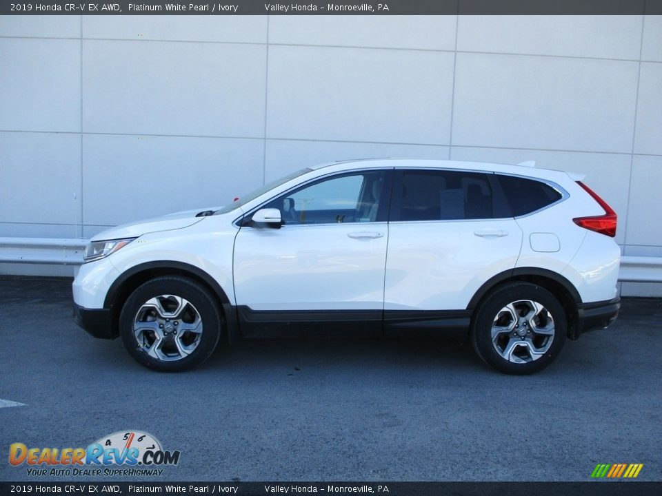 2019 Honda CR-V EX AWD Platinum White Pearl / Ivory Photo #2