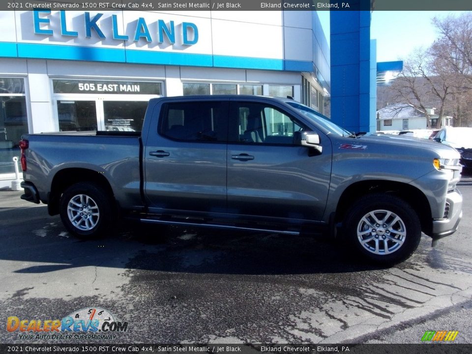 2021 Chevrolet Silverado 1500 RST Crew Cab 4x4 Satin Steel Metallic / Jet Black Photo #1