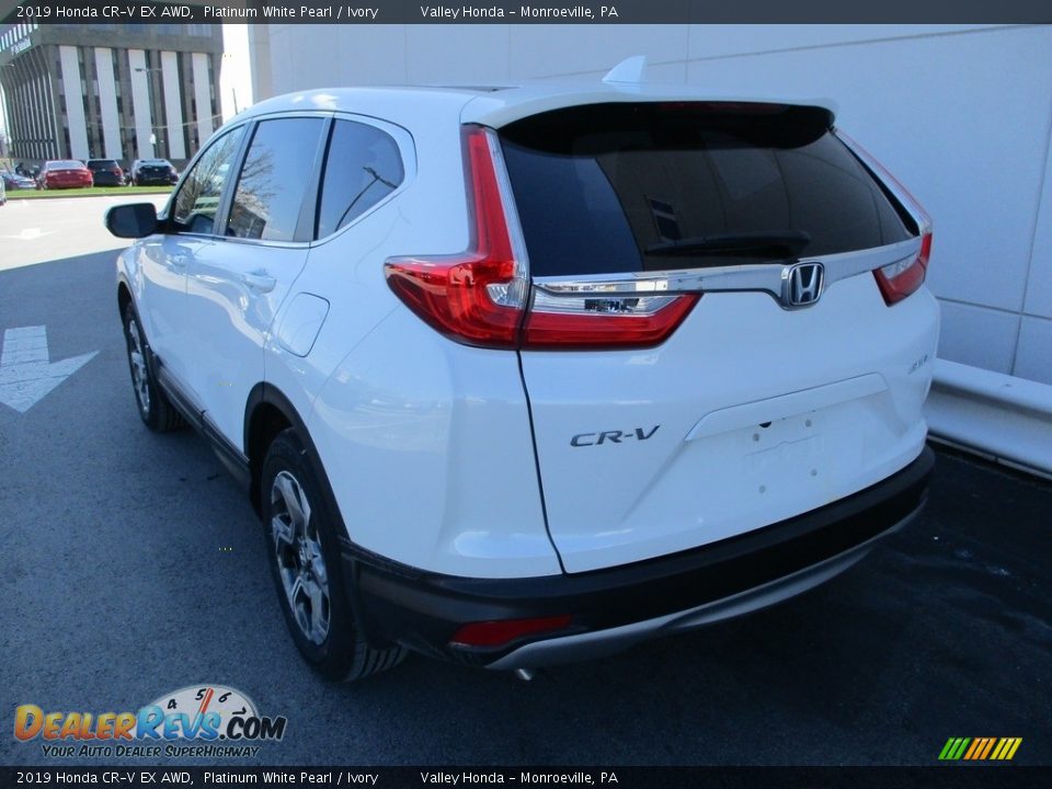 2019 Honda CR-V EX AWD Platinum White Pearl / Ivory Photo #3