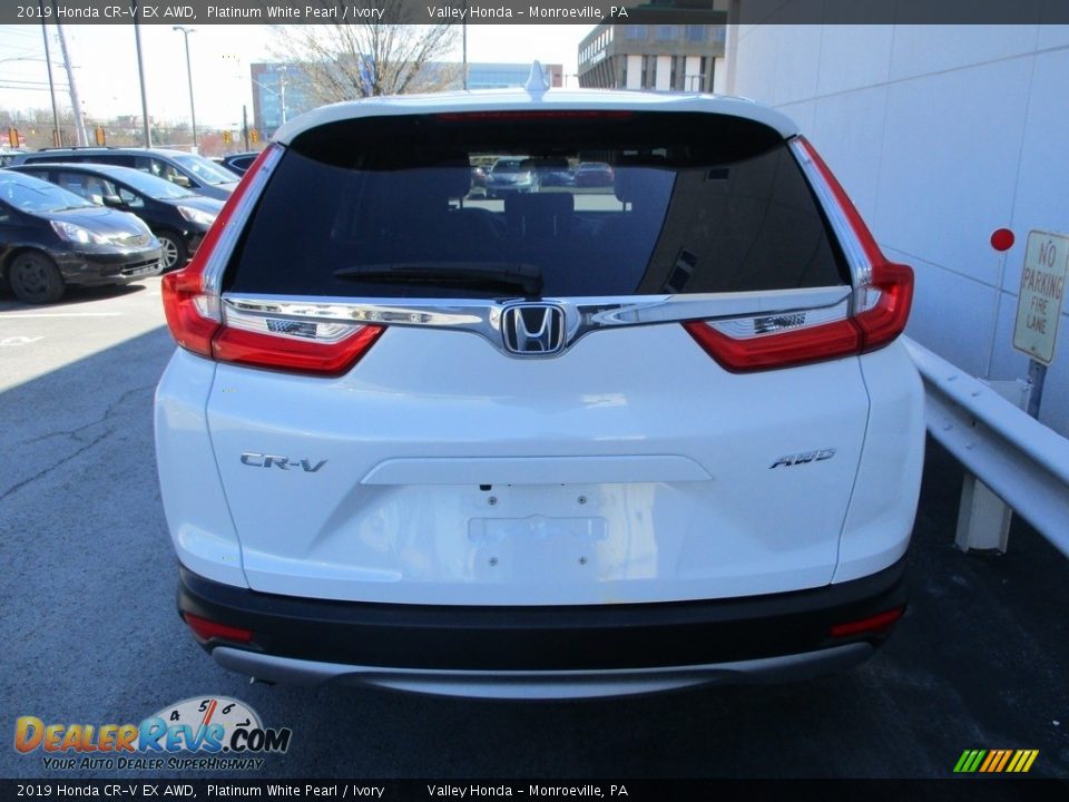 2019 Honda CR-V EX AWD Platinum White Pearl / Ivory Photo #4