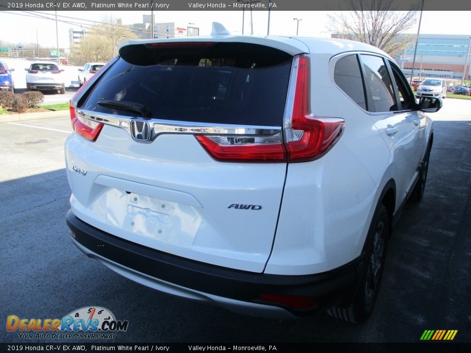 2019 Honda CR-V EX AWD Platinum White Pearl / Ivory Photo #5