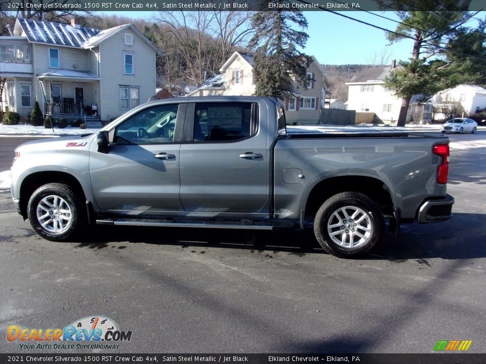 2021 Chevrolet Silverado 1500 RST Crew Cab 4x4 Satin Steel Metallic / Jet Black Photo #4