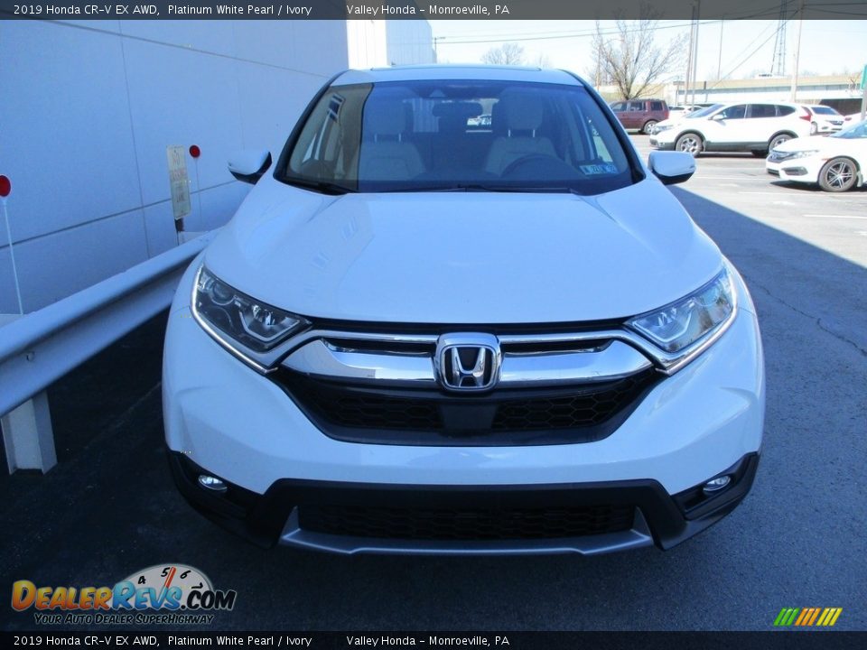 2019 Honda CR-V EX AWD Platinum White Pearl / Ivory Photo #8