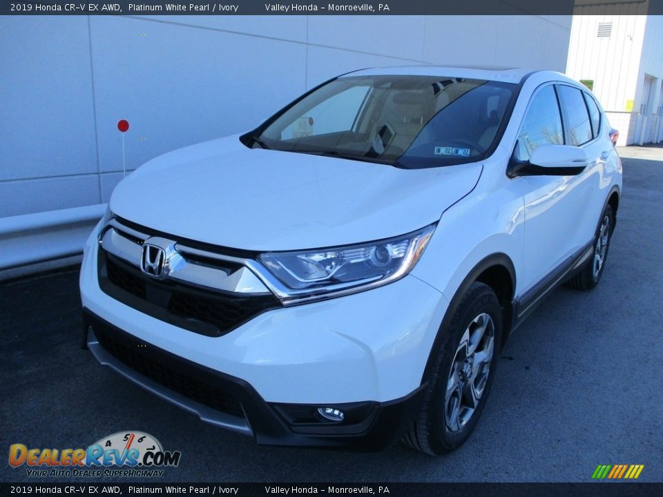 2019 Honda CR-V EX AWD Platinum White Pearl / Ivory Photo #9