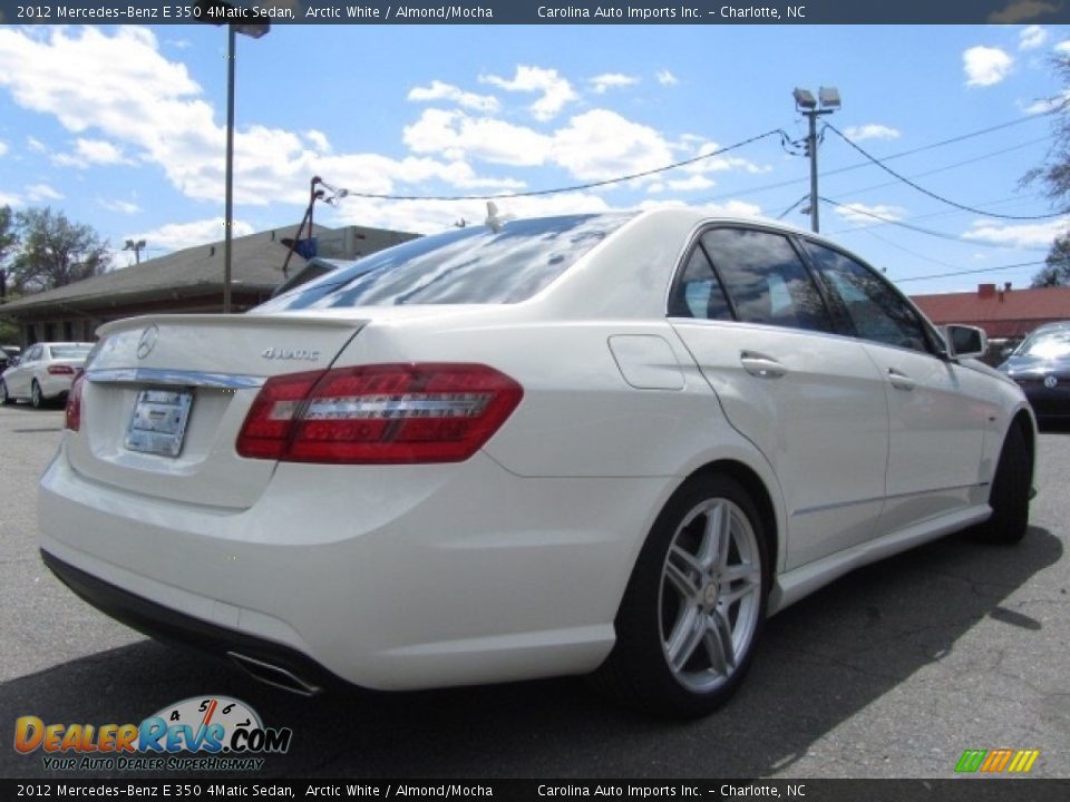 2012 Mercedes-Benz E 350 4Matic Sedan Arctic White / Almond/Mocha Photo #10