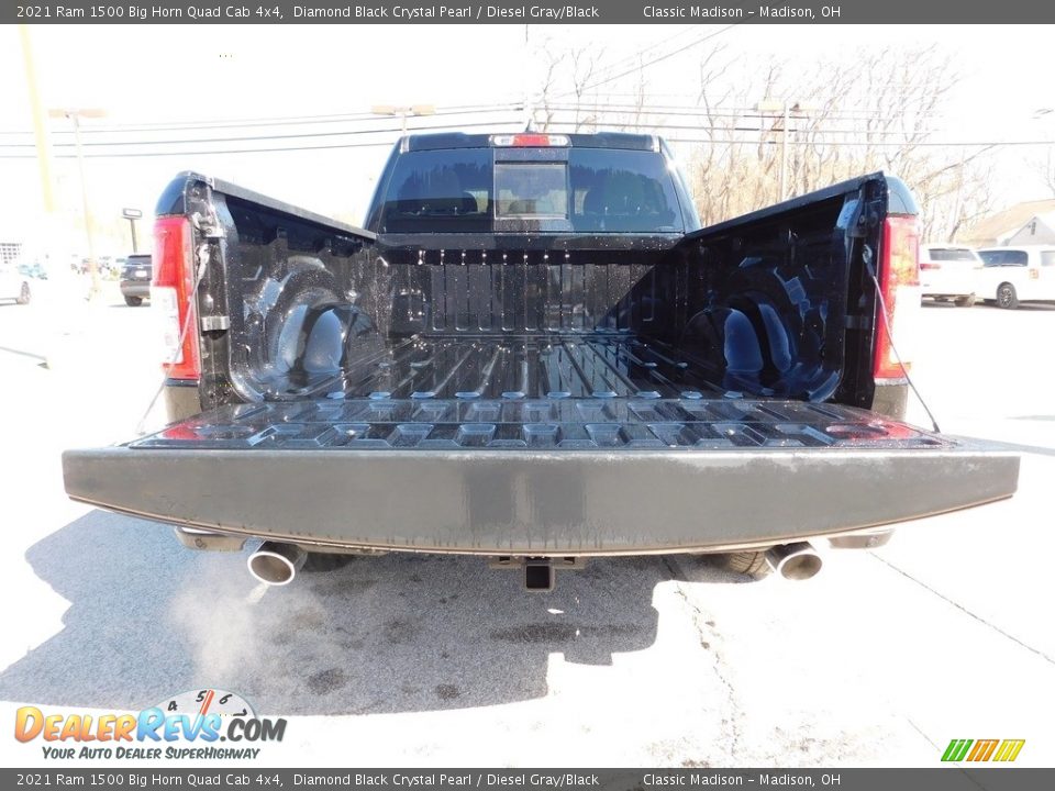 2021 Ram 1500 Big Horn Quad Cab 4x4 Diamond Black Crystal Pearl / Diesel Gray/Black Photo #5