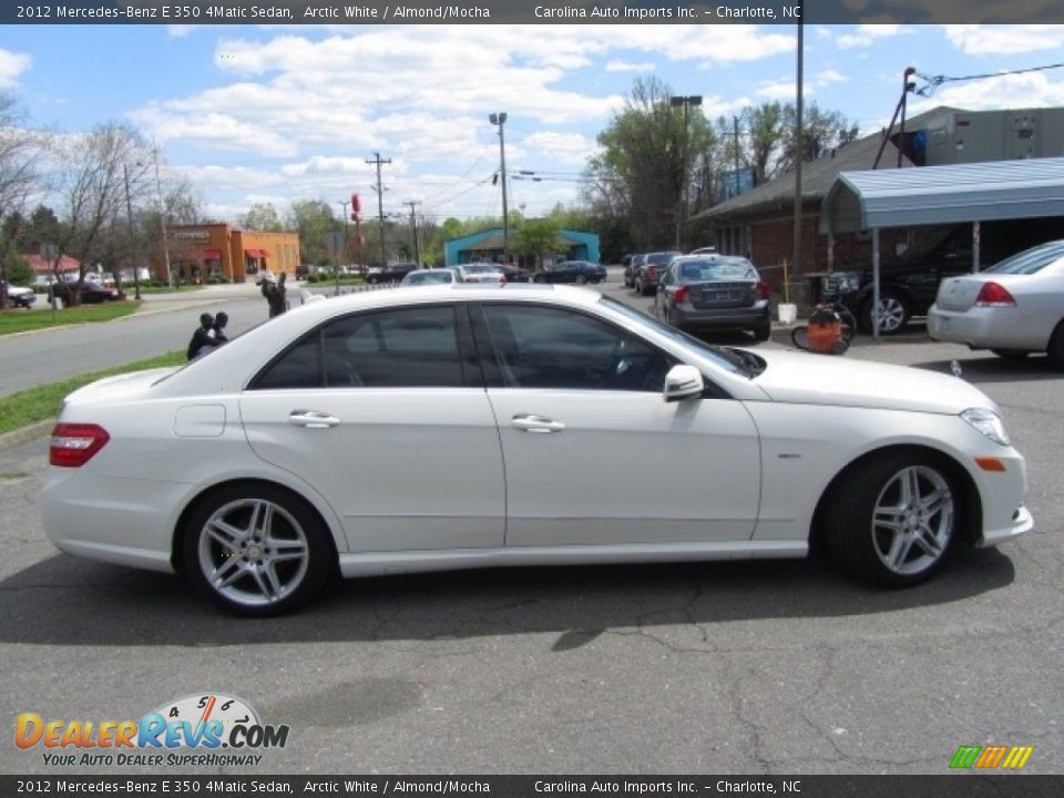 2012 Mercedes-Benz E 350 4Matic Sedan Arctic White / Almond/Mocha Photo #11