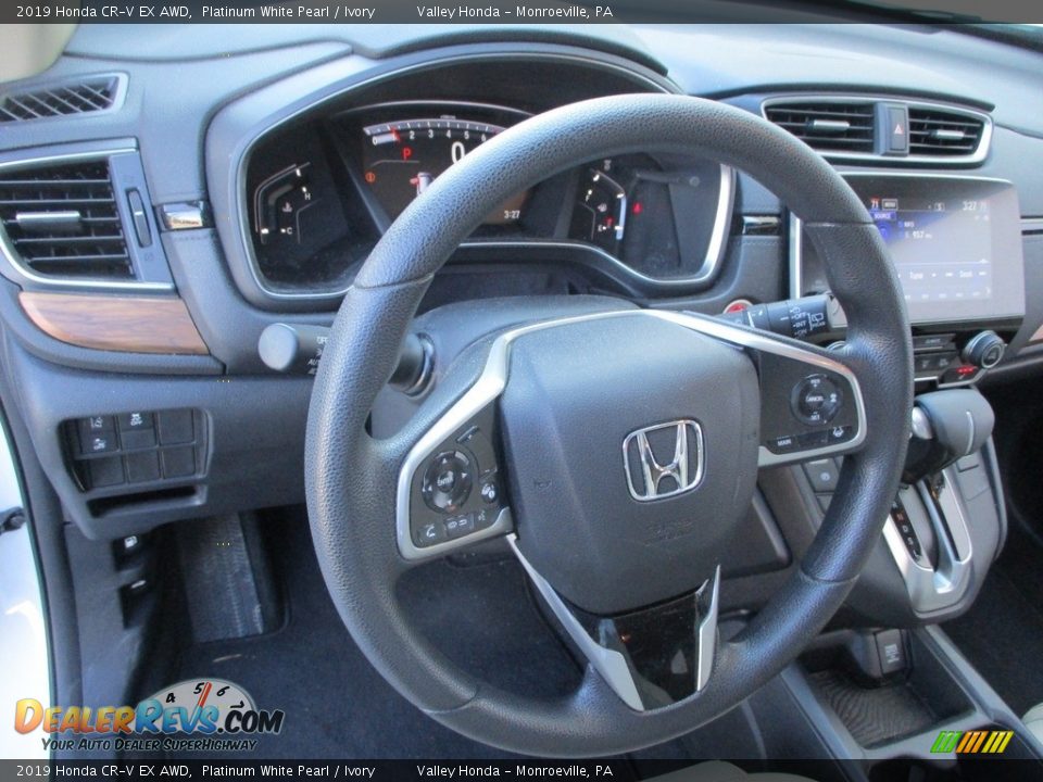 2019 Honda CR-V EX AWD Platinum White Pearl / Ivory Photo #14