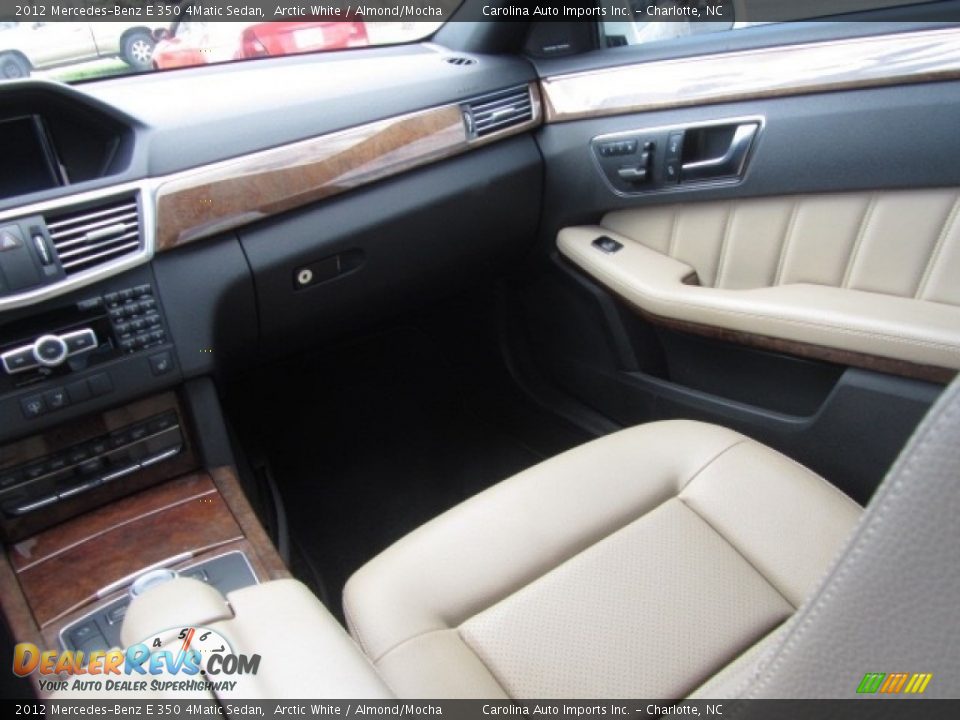 2012 Mercedes-Benz E 350 4Matic Sedan Arctic White / Almond/Mocha Photo #14