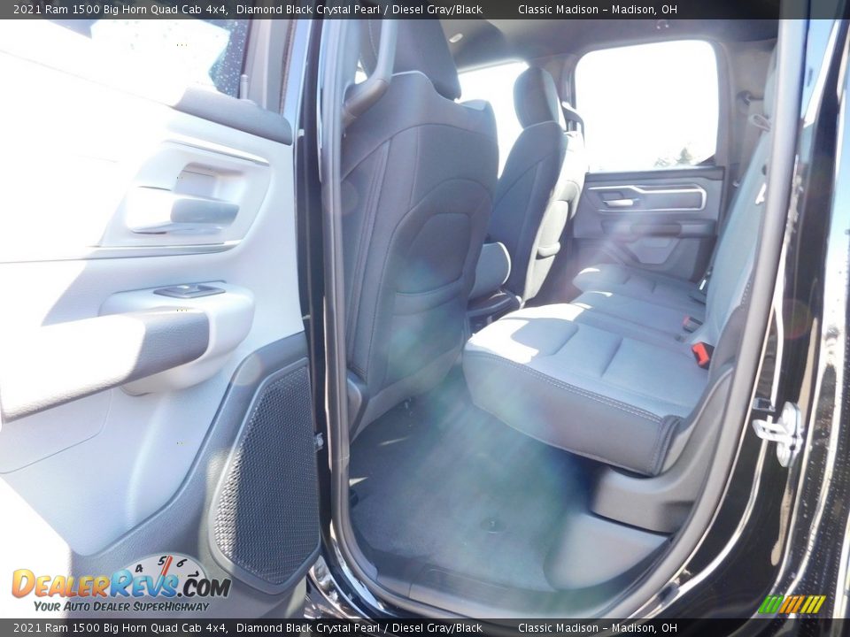 2021 Ram 1500 Big Horn Quad Cab 4x4 Diamond Black Crystal Pearl / Diesel Gray/Black Photo #9