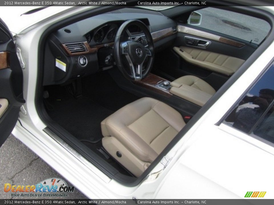 2012 Mercedes-Benz E 350 4Matic Sedan Arctic White / Almond/Mocha Photo #17