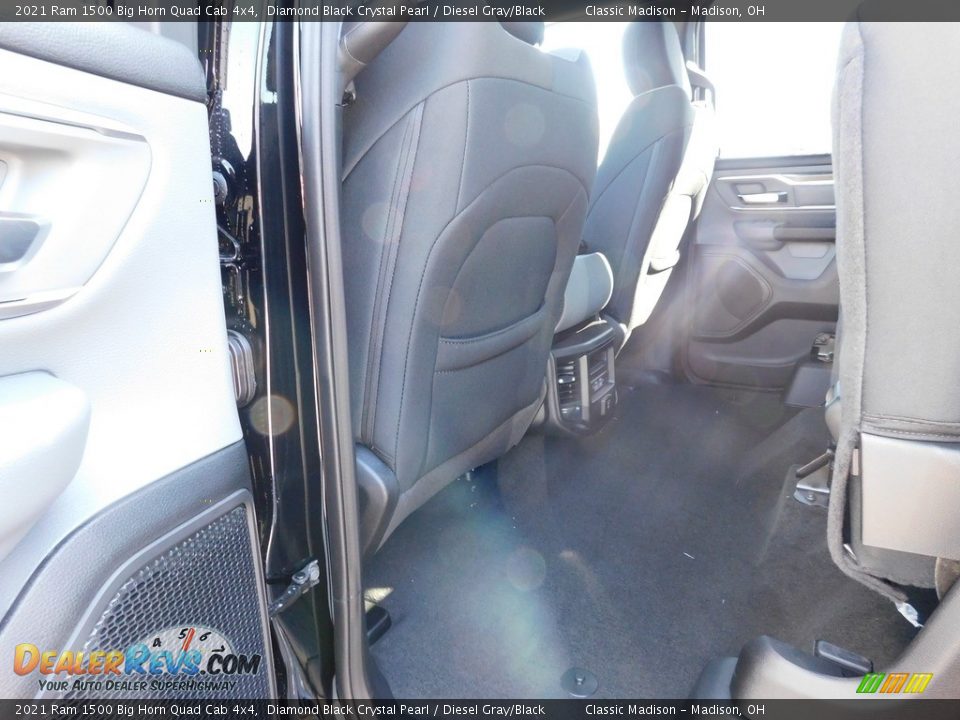2021 Ram 1500 Big Horn Quad Cab 4x4 Diamond Black Crystal Pearl / Diesel Gray/Black Photo #10