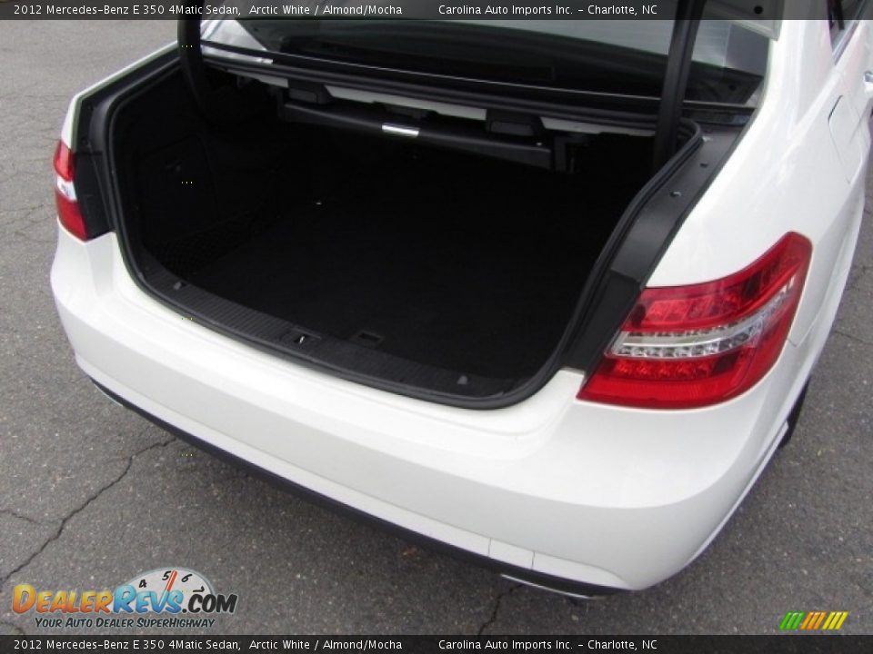 2012 Mercedes-Benz E 350 4Matic Sedan Arctic White / Almond/Mocha Photo #21