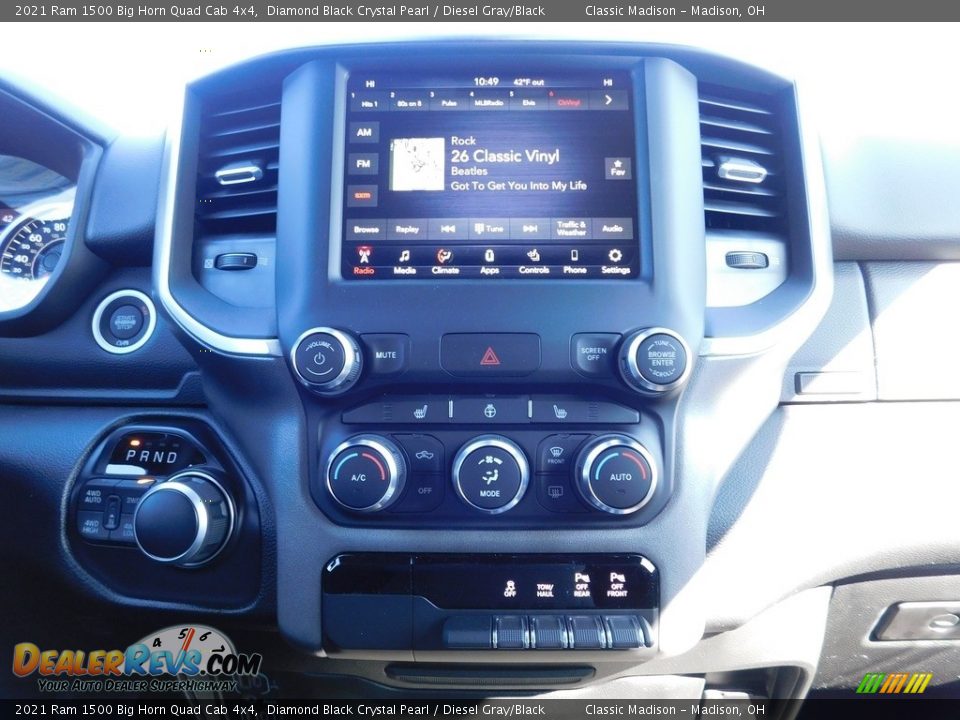 2021 Ram 1500 Big Horn Quad Cab 4x4 Diamond Black Crystal Pearl / Diesel Gray/Black Photo #13