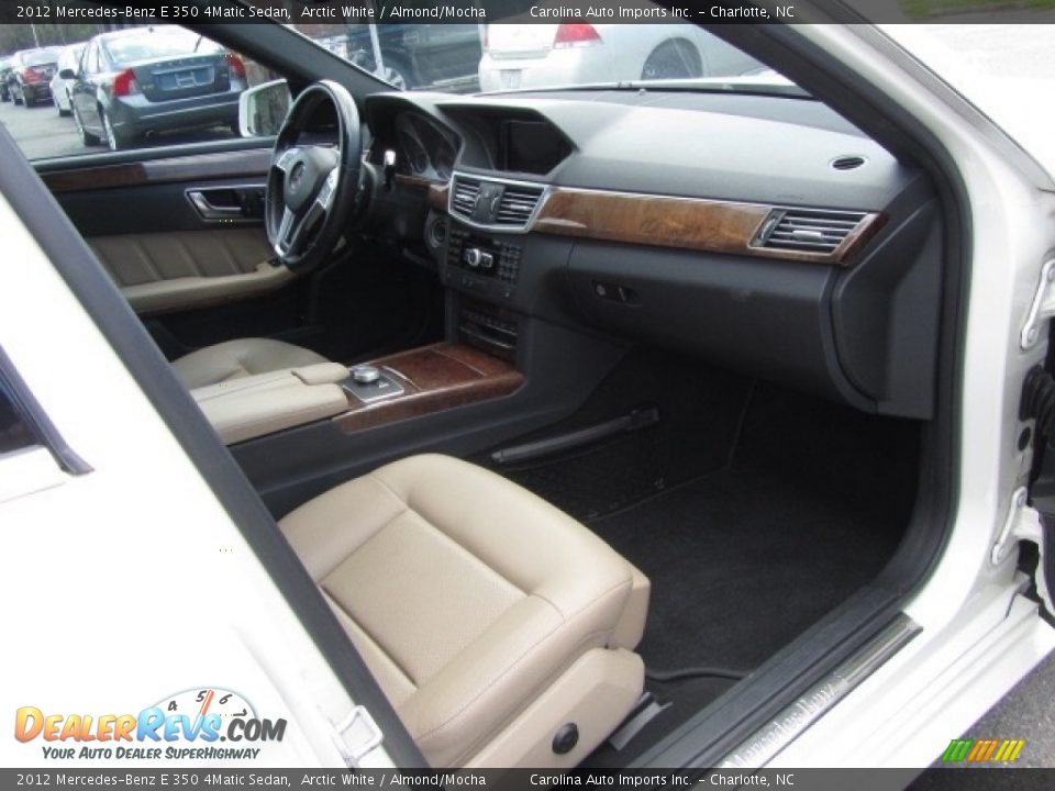 2012 Mercedes-Benz E 350 4Matic Sedan Arctic White / Almond/Mocha Photo #22