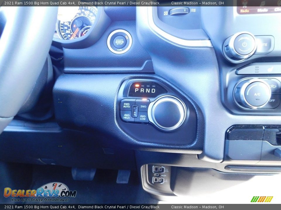 2021 Ram 1500 Big Horn Quad Cab 4x4 Diamond Black Crystal Pearl / Diesel Gray/Black Photo #14