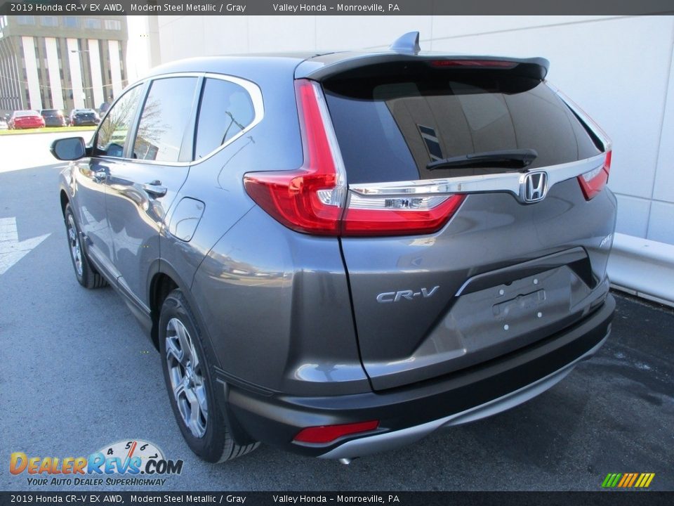 2019 Honda CR-V EX AWD Modern Steel Metallic / Gray Photo #3