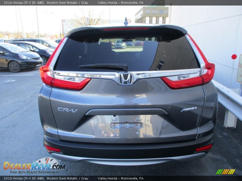 2019 Honda CR-V EX AWD Modern Steel Metallic / Gray Photo #4