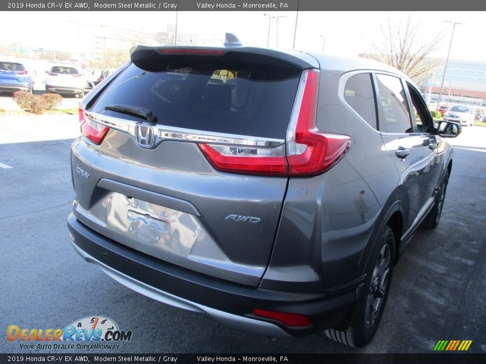 2019 Honda CR-V EX AWD Modern Steel Metallic / Gray Photo #5