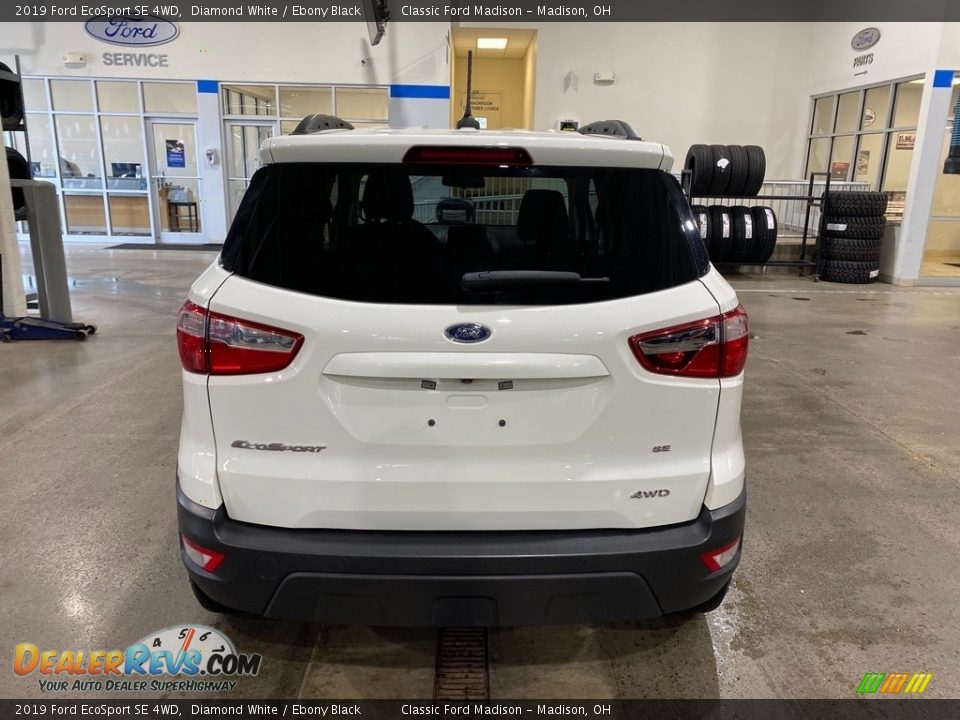 2019 Ford EcoSport SE 4WD Diamond White / Ebony Black Photo #4