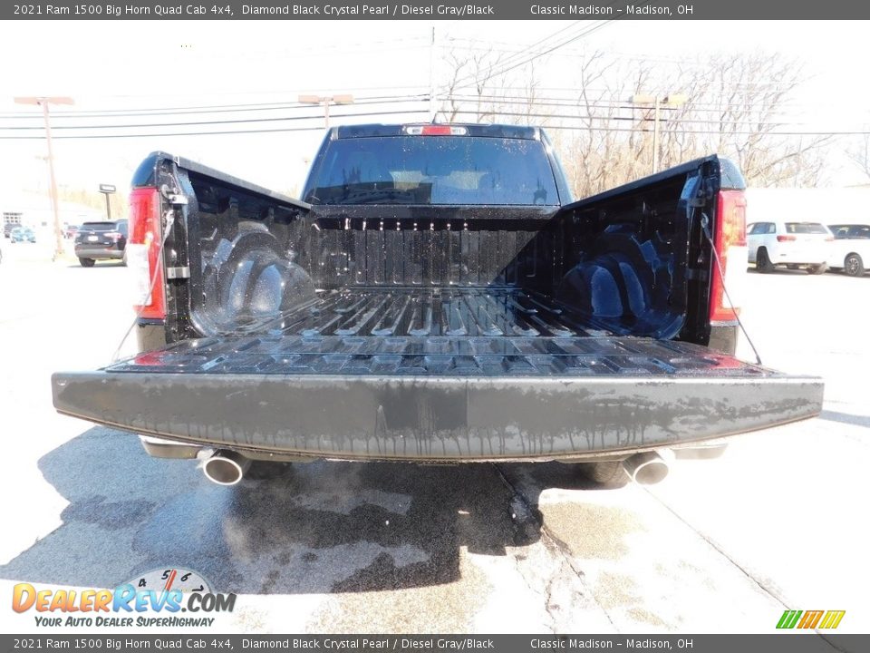 2021 Ram 1500 Big Horn Quad Cab 4x4 Diamond Black Crystal Pearl / Diesel Gray/Black Photo #5