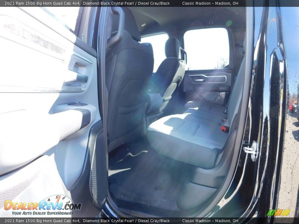 2021 Ram 1500 Big Horn Quad Cab 4x4 Diamond Black Crystal Pearl / Diesel Gray/Black Photo #9