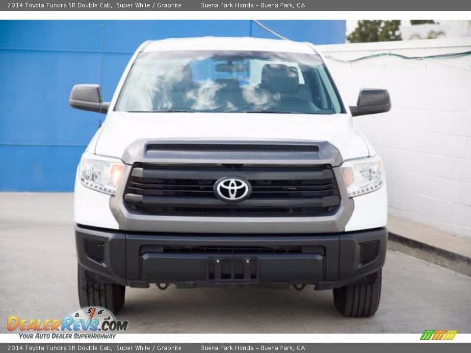 2014 Toyota Tundra SR Double Cab Super White / Graphite Photo #7