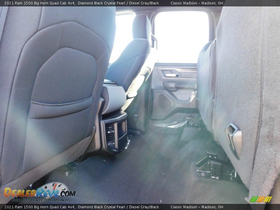 2021 Ram 1500 Big Horn Quad Cab 4x4 Diamond Black Crystal Pearl / Diesel Gray/Black Photo #10