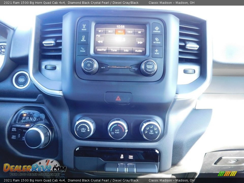 2021 Ram 1500 Big Horn Quad Cab 4x4 Diamond Black Crystal Pearl / Diesel Gray/Black Photo #13