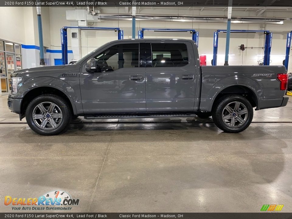 2020 Ford F150 Lariat SuperCrew 4x4 Lead Foot / Black Photo #3