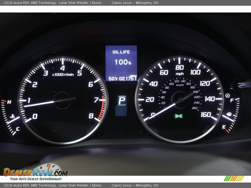 2018 Acura RDX AWD Technology Gauges Photo #8