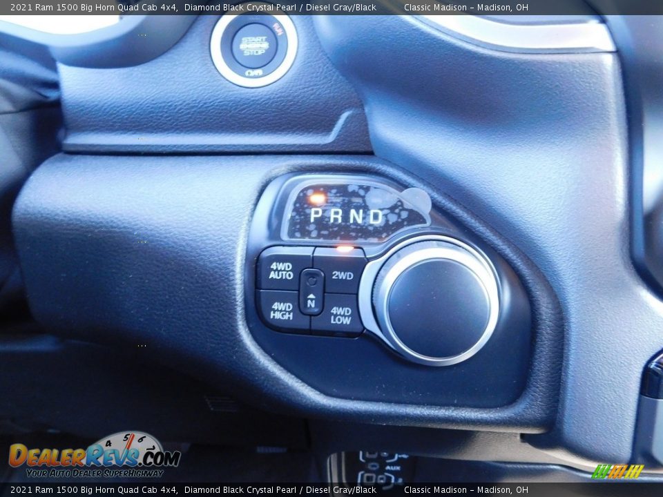 2021 Ram 1500 Big Horn Quad Cab 4x4 Diamond Black Crystal Pearl / Diesel Gray/Black Photo #14