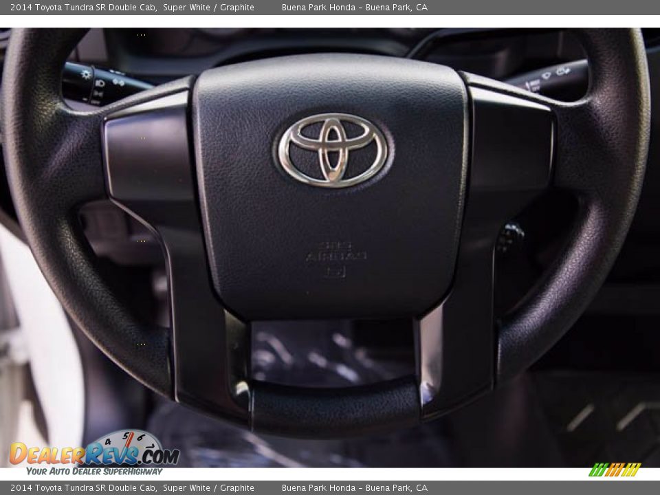 2014 Toyota Tundra SR Double Cab Super White / Graphite Photo #16