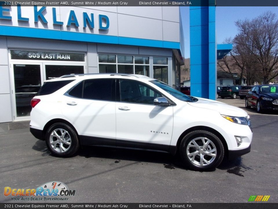 2021 Chevrolet Equinox Premier AWD Summit White / Medium Ash Gray Photo #1